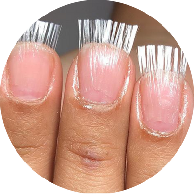 leveza e resistência de extensão de fibra de vidro tais ferreira nails
